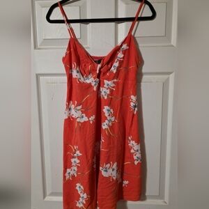 Volcom Red Floral Dress
